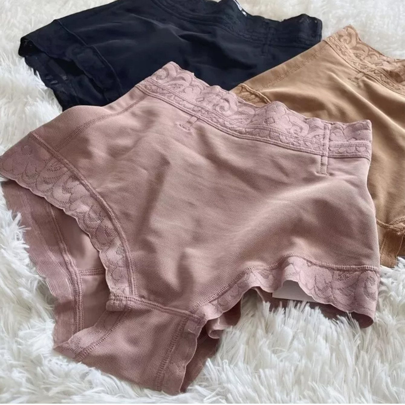 Tummy Control High-Waist Shapewear Panties - Butt Lift, Warmth, Non-See-Through, Nylon/Spandex Blend, Solid Color