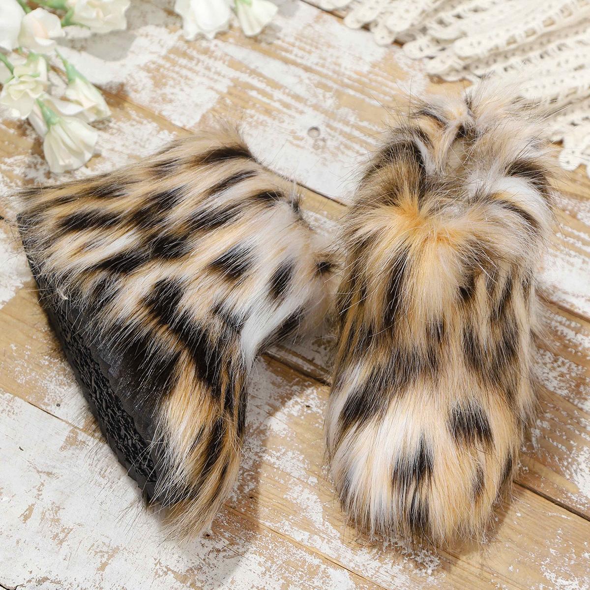 Girls' Winter Snow Boots with Fringe Trim - Warm Mid-Calf Traction Outsole, Lightweight Rubber Sole & Cozy Round Toe for Outdoor, Slipping on/Slip-Resistant - Cute Booties for & Little (Winter/Autumn)