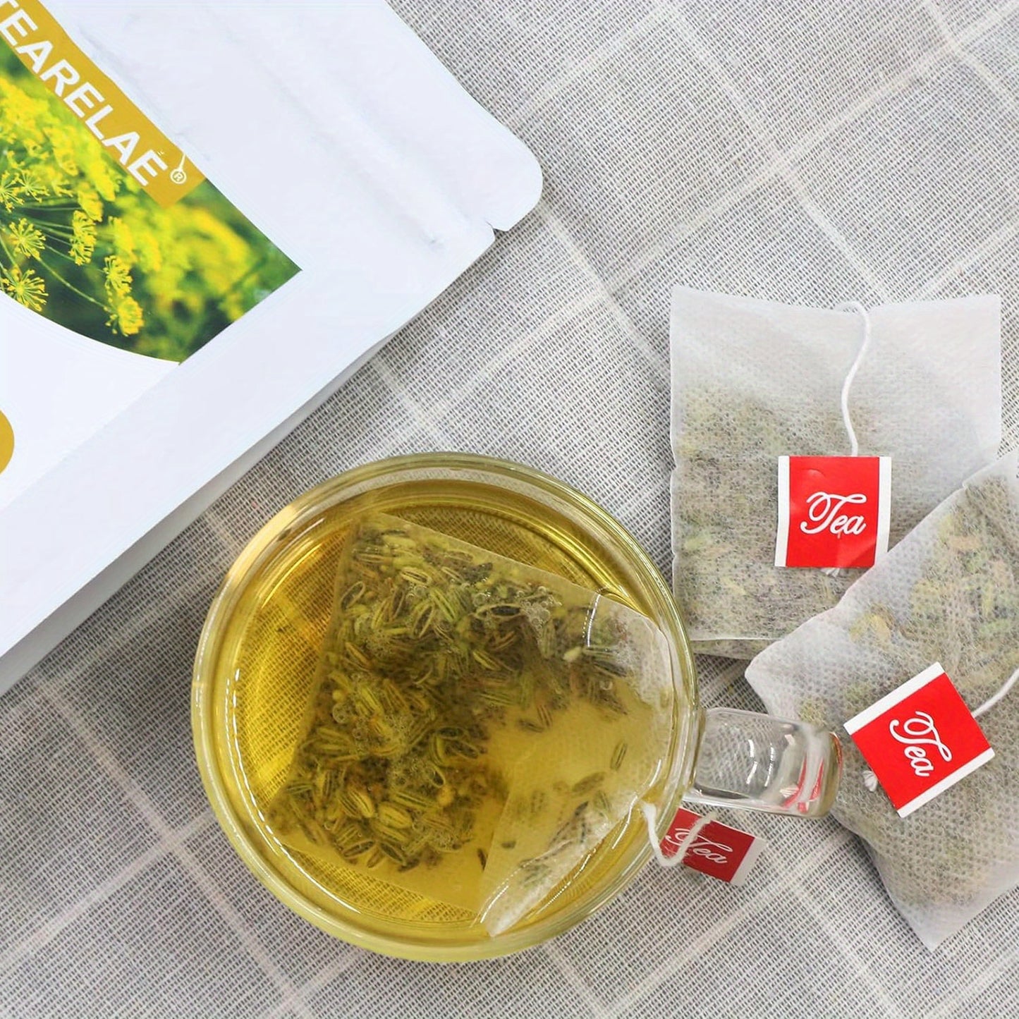 TEARELAE - Fennel Tea - Caffeine-free Tea - Premium Whole Fennel Seeds Tea Bags - 8.47 oz (4g X 60 Bags)