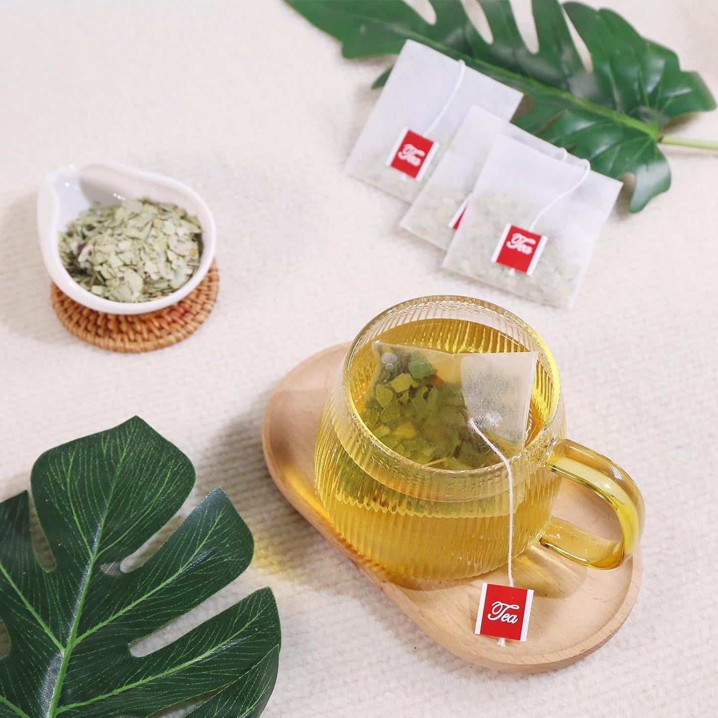 TEARELAE Premium Indian Senna Leaf Tea Bags - Caffeine-Free, Strong Flavor, 5.3oz (100 Bags) - Natural Harvest, Gluten-Free, Easy Brew with Soundwave technology Technology - Ideal for Health Benefits & Taste Enthusiasts