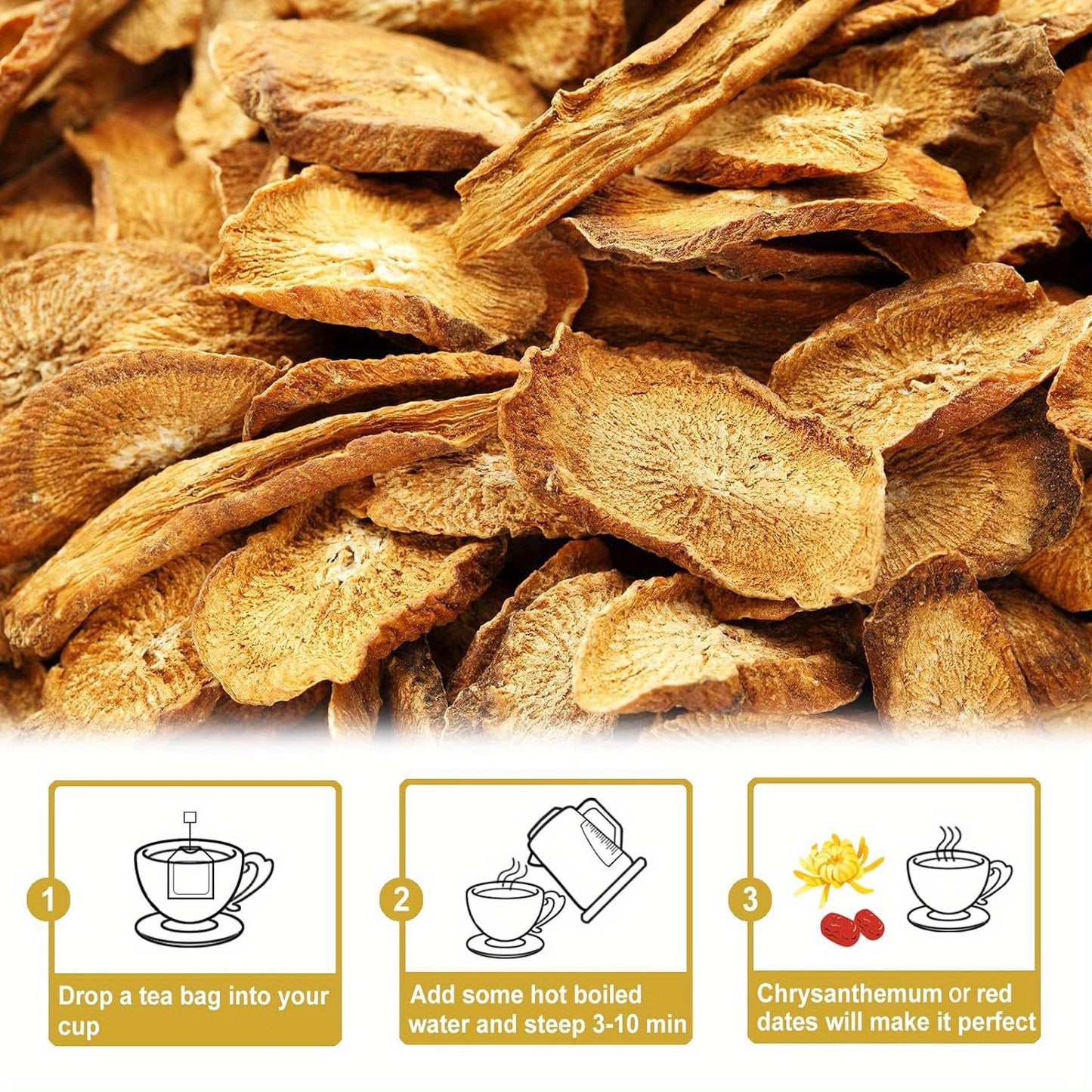 TEARELAE - Burdock Root Tea - Caffeine-free Herbal Tea - Natural Dried Burdock Root Tea Bags - 6.62 oz(2.5g X 75 Bags)