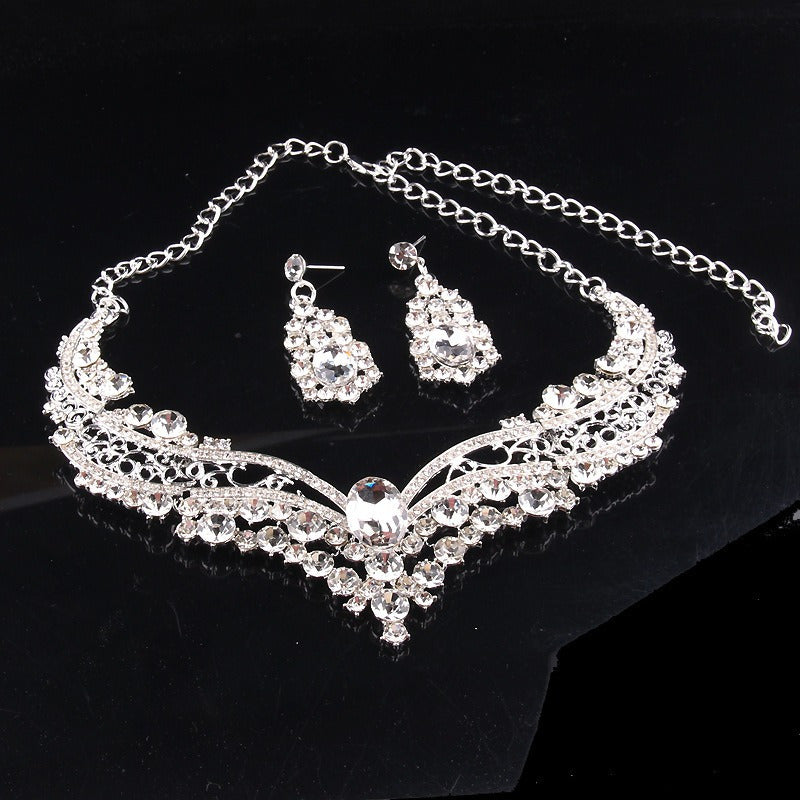 Jewelry Jewelry Sets Necklace Set Women's Geometric Earrings Wedding Bridal Jewelry for Brides Fashion