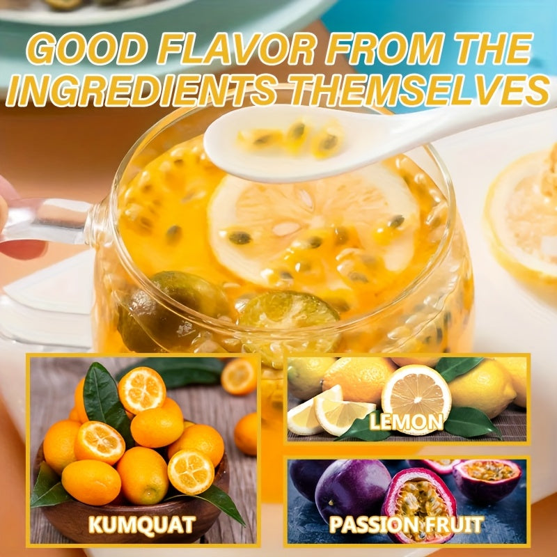 Kumquat Lemon Passion Fruit Tea - 200g - Fruity & Refreshing Herbal Tea - for Tea Lovers - Perfect Gift for Relaxation