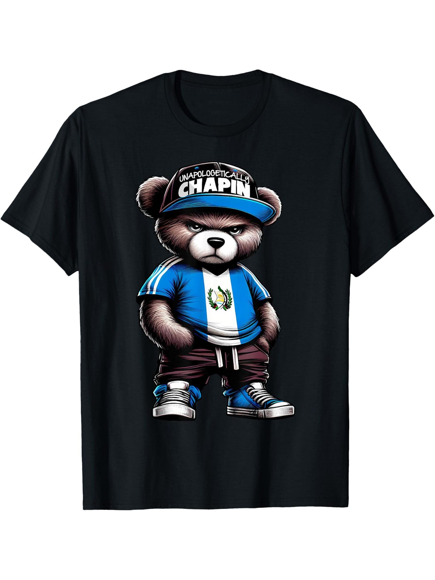 Men'S Clothing 180g Cotton One-Sided Print Crew Neck Short Sleeve T-Shirt UNAPOLOGETICALLY CHAPIN Luby Flag Luby Flag Men'S Dad Husband Grandpa Friend, S-XXXL, Black