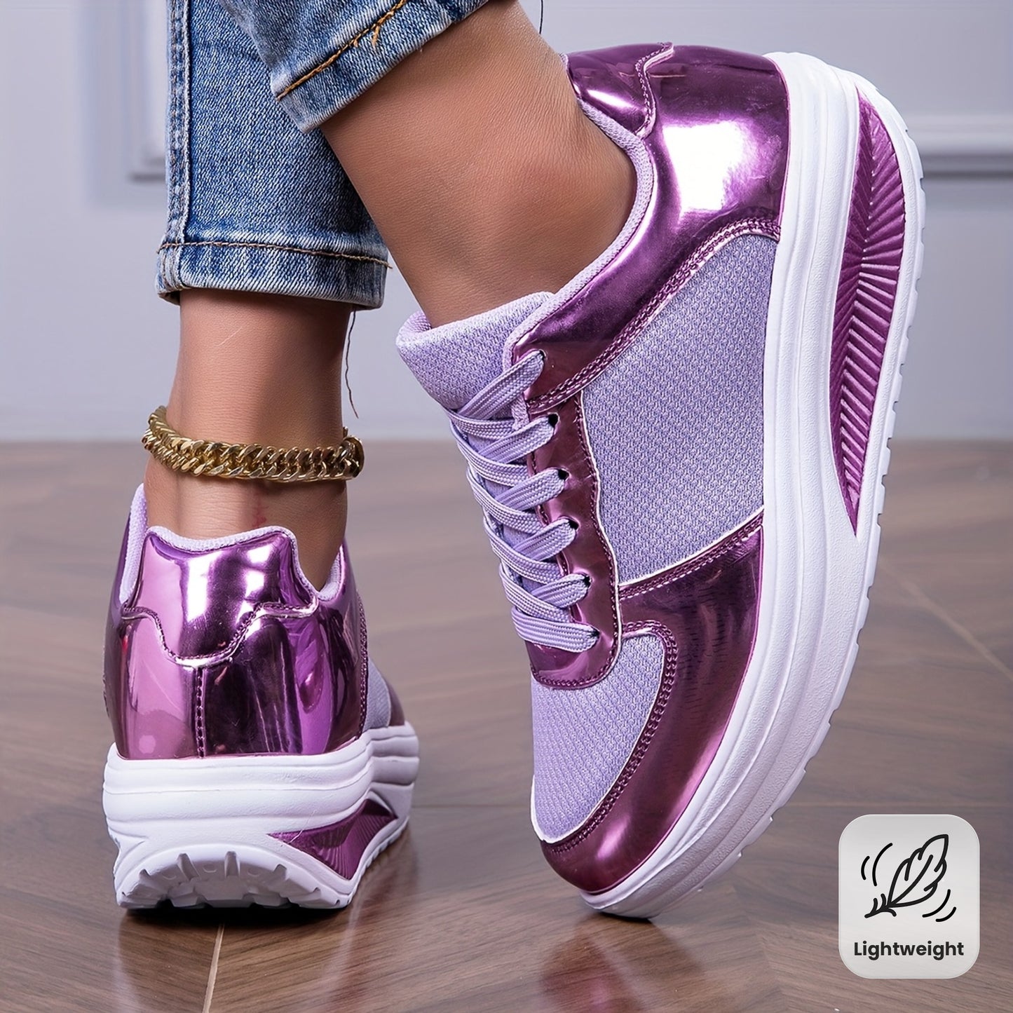 Purple Bright-faced Sports Shoes For Men And Women Summer Breathable Mesh Surface Lightweight Running Shoes Fitness Training Skip Rope Women'S Casual Shoes Comfortable Soft Sole Travel Walking Shoes Large Size Couple Thick So