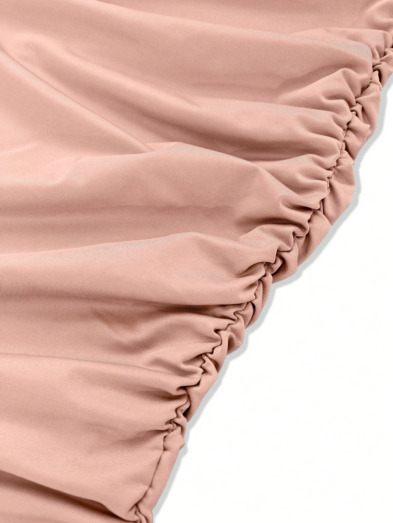 Autumn And Winter Women's Sexy Dresses, V-neck, Solid Color, Tight-fitting, Hip-hugging, Ruffled Design, Short Length, Sexy Hip-hugging Mini Dress.