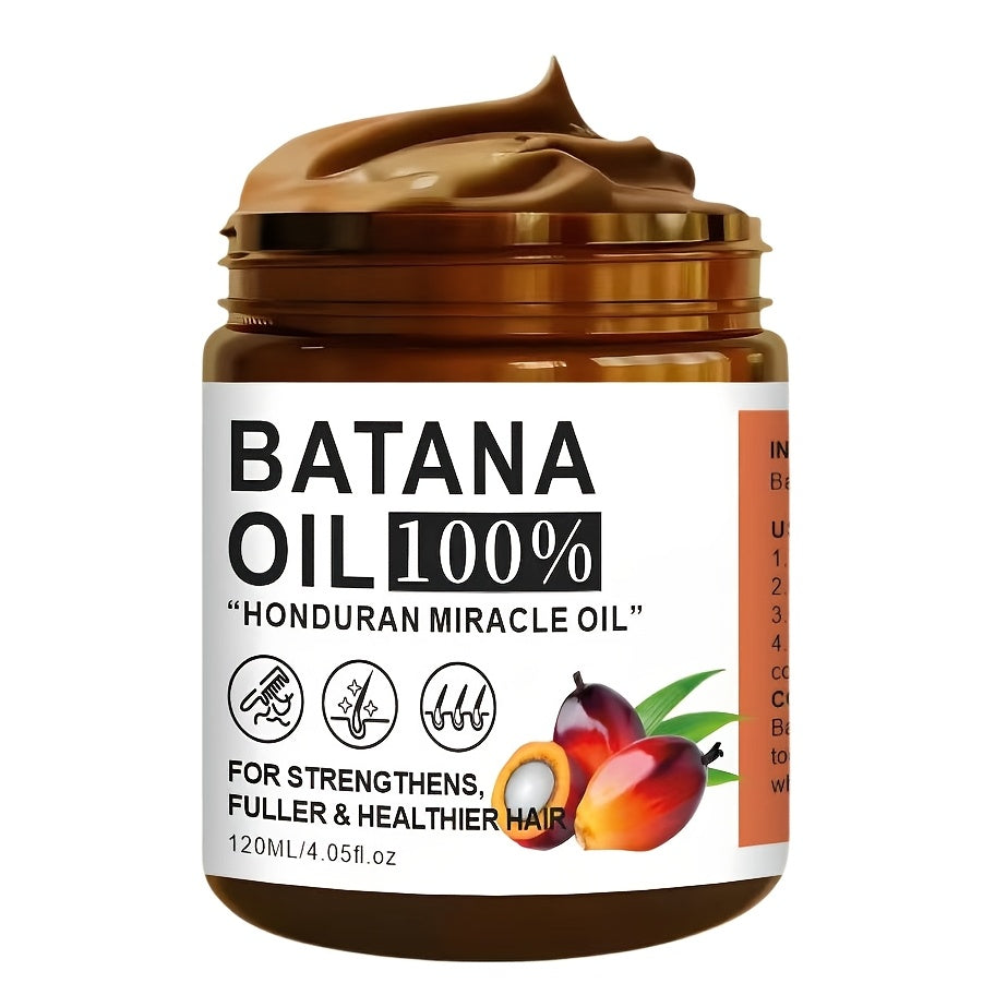 120ml Bataana Oil Hair Care, Rich in Vitamins, Moisturizes and Smooths Hair Texture, Repairs Damaged Hair Suitable for All Hair Types, Unisex