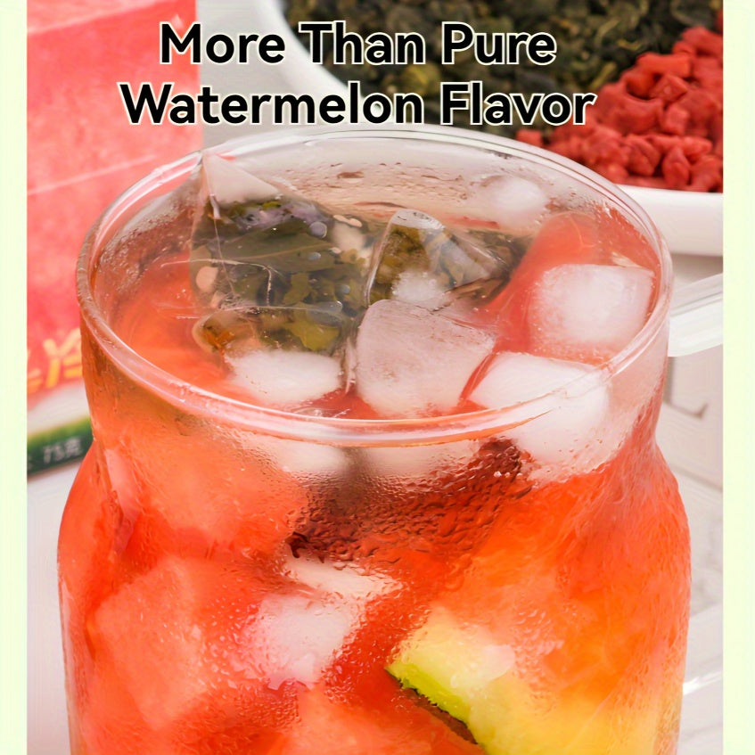 SIVANDETEA 8.82oz/250g (5g*50 Packs) Ice Shake Watermelon Oolong Tea Bags, Deliciously Fruity Flavor, And, Watermelon Herbal Iced Tea, Premium Quality Ingredients, No Additives, Easter Gifts, Easter Treats