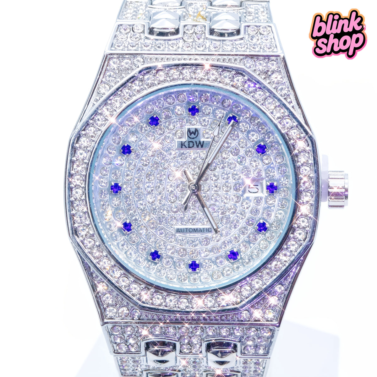 Unisex Glam Watch Xmas Wedding Thanksgiving Valentines Present, Party Accessory, Holiday Present, Stylish Accessory, Elegant Timepiece, Highend Finish, Durable Watch, Fashion Watch, Reflectiv