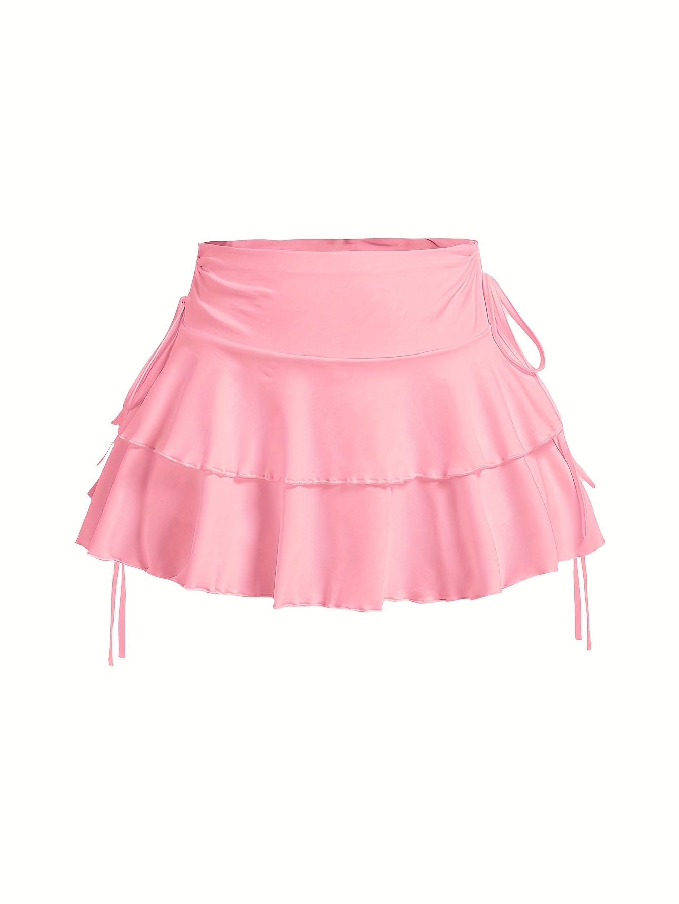 Hot And Popular Casual Elastic Pure Black Skirt For Spring, Summer, And Autumn