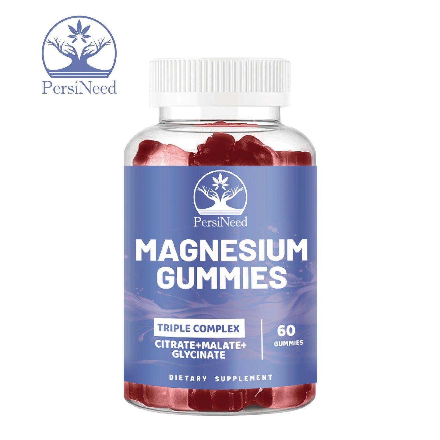 1 Bottle Black Seed Oil & Magnesium Gummies, 1000mg Each, Honey Extract, Sodium, Turkey Tail Mushroom, Triple Complex (Citrate, Malate, Glycinate), Salmon-Free, for Men & Women
