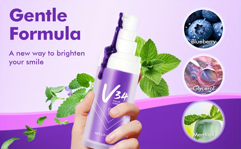 Magic Of Color Wheel Toothpaste - 1PCS Purple Toothpaste For A Brighter Smile And Whiter Teeth - 1fl Oz/30 Ml