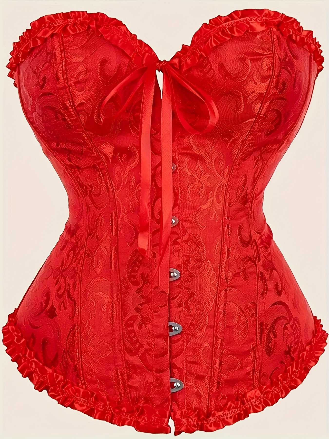 European & American Tight Bra Bone Shaping Top - Formfitting, Sexy, Floral Vintage Design | Lace Detailing, Waist-Cinching Body Shaper