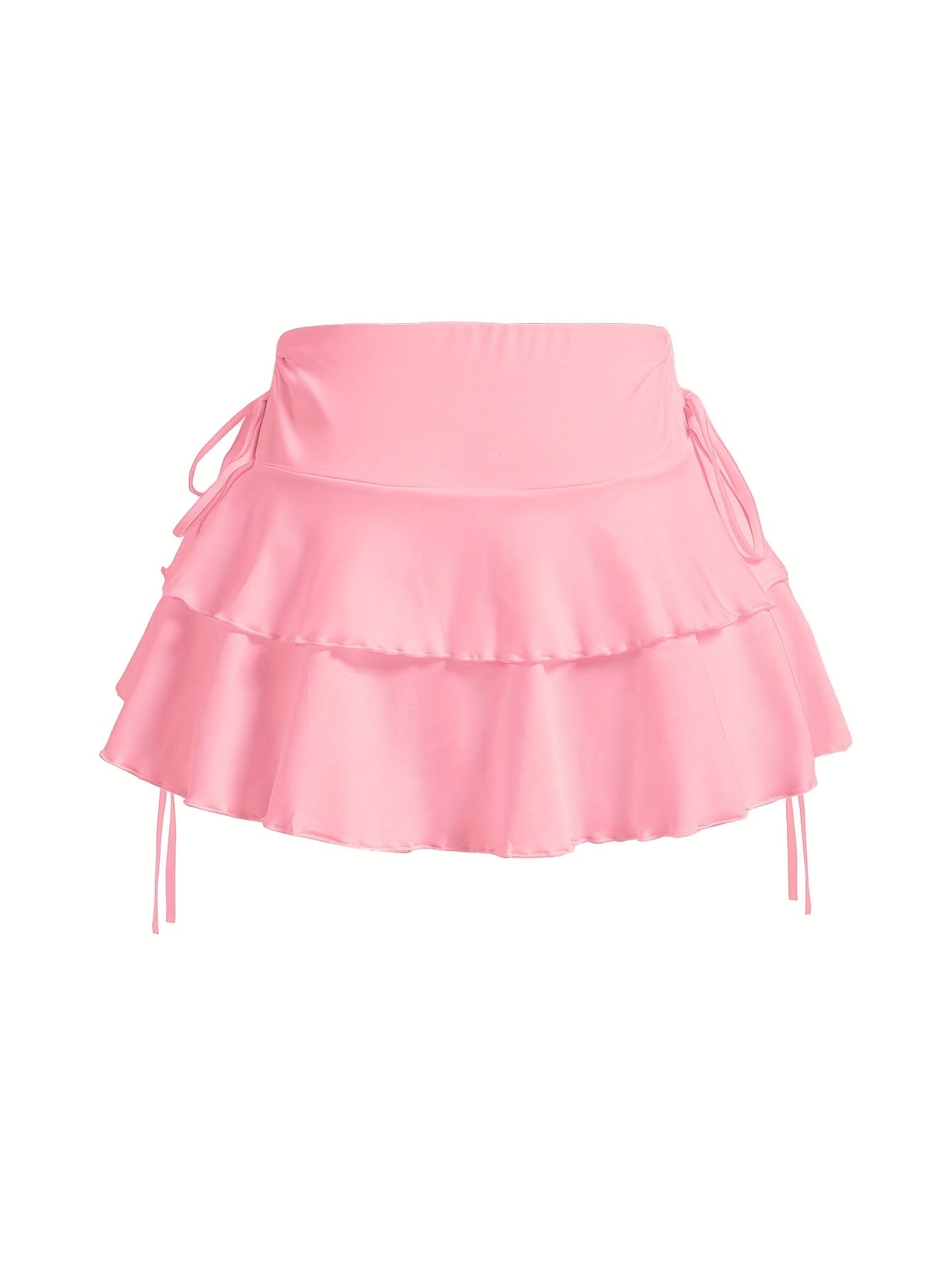 Hot And Popular Casual Elastic Pure Black Skirt For Spring, Summer, And Autumn