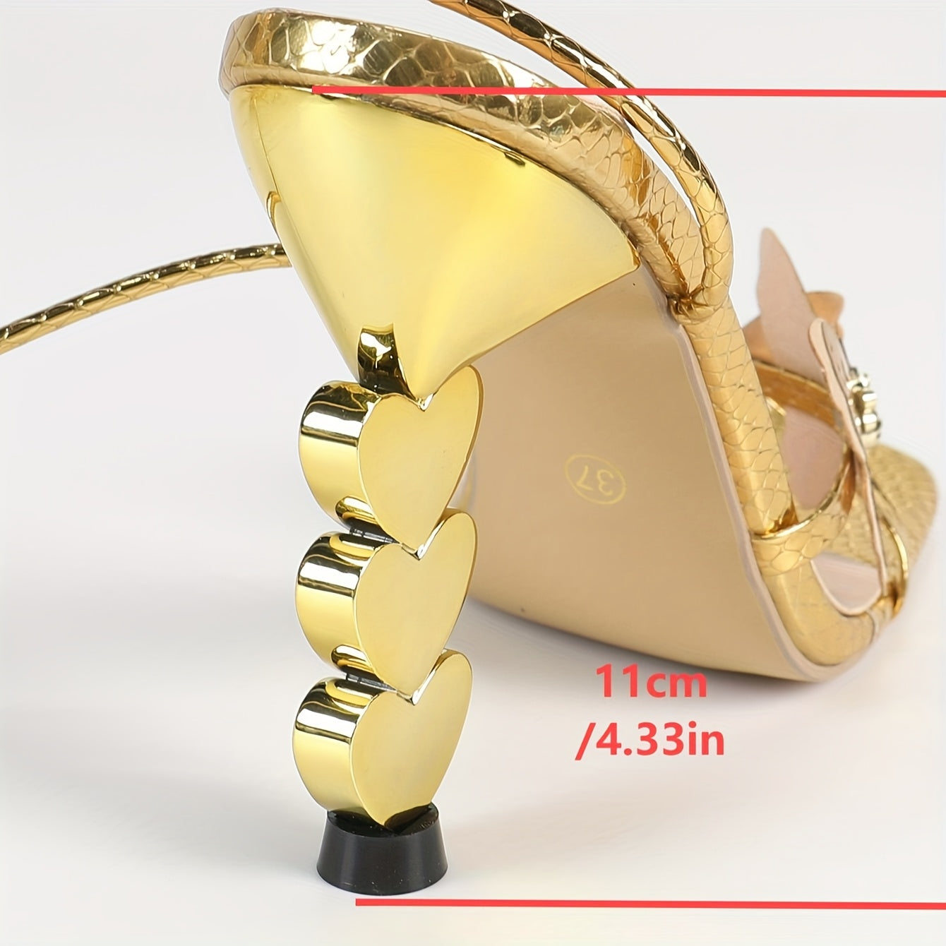2024 Summer New Arrival Metallic Ankle Wrap Butterfly Decor High Heel Sandals for Women - Elegant Lace-Up, Square Toe, Contoured Heel, EVA Upper & Sole, Rubber Insole, Ideal for Parties and Formal Events, Formal Footwear | El