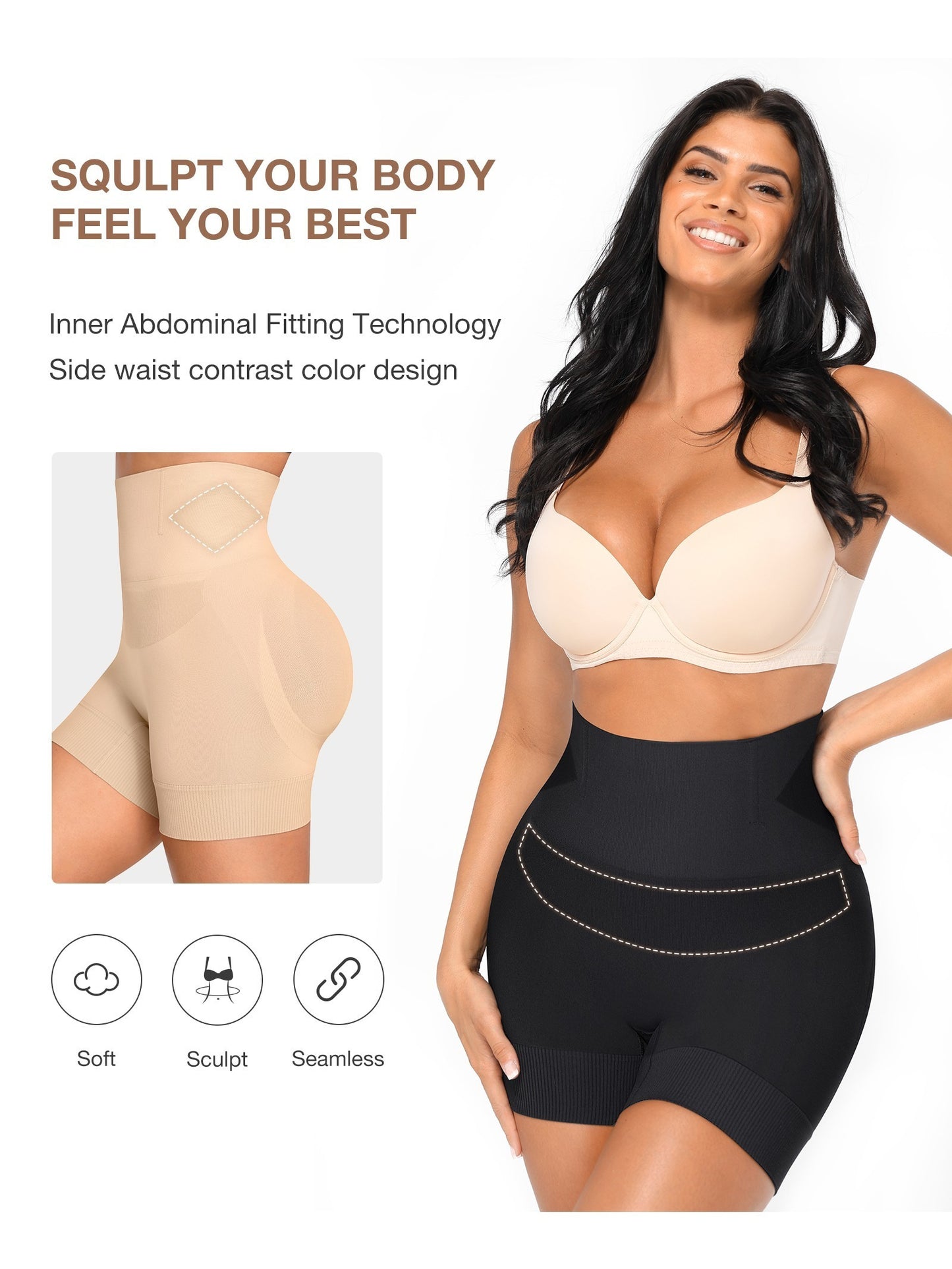 Tummy Control Shapewear Shorts for Women Butt Lifter Body Shaper Thigh Slimmer Shapewear Panties Seamless Shorts