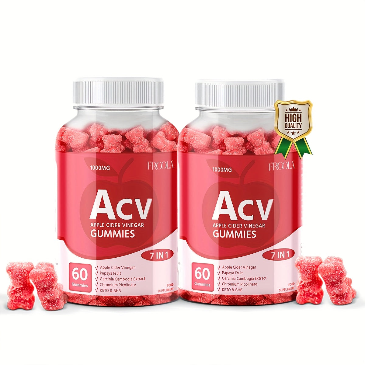 Daytime Burner KETO + ACV Gummies - Papaya, Garcinia Cambogia & Vitamins- Daytime Energy Cycle, Support Weight Health, Gut And Digestive Health