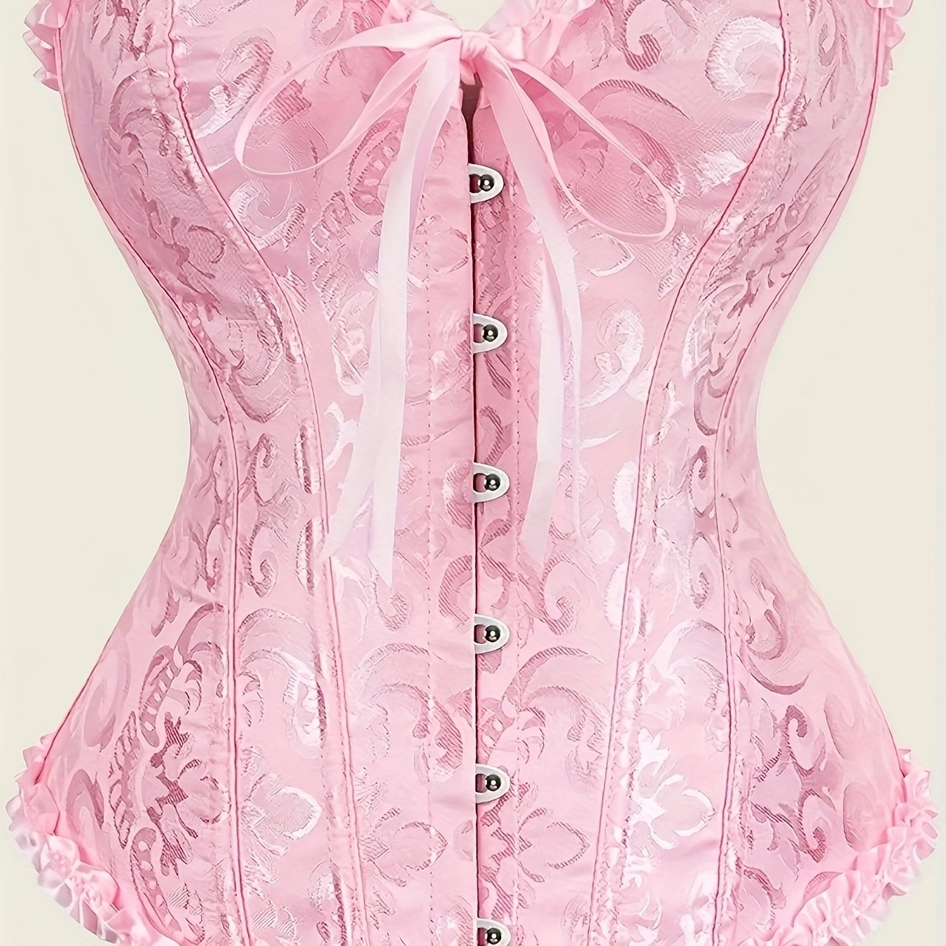 European & American Tight Bra Bone Shaping Top - Formfitting, Sexy, Floral Vintage Design | Lace Detailing, Waist-Cinching Body Shaper