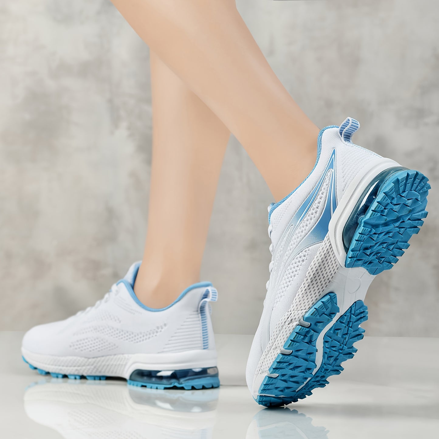 Womens Air Running Shoes Non Slip Womens Tennis Shoes Womens Walking Shoes Mesh Air Cushion Sneakers For Gym Workout Sports