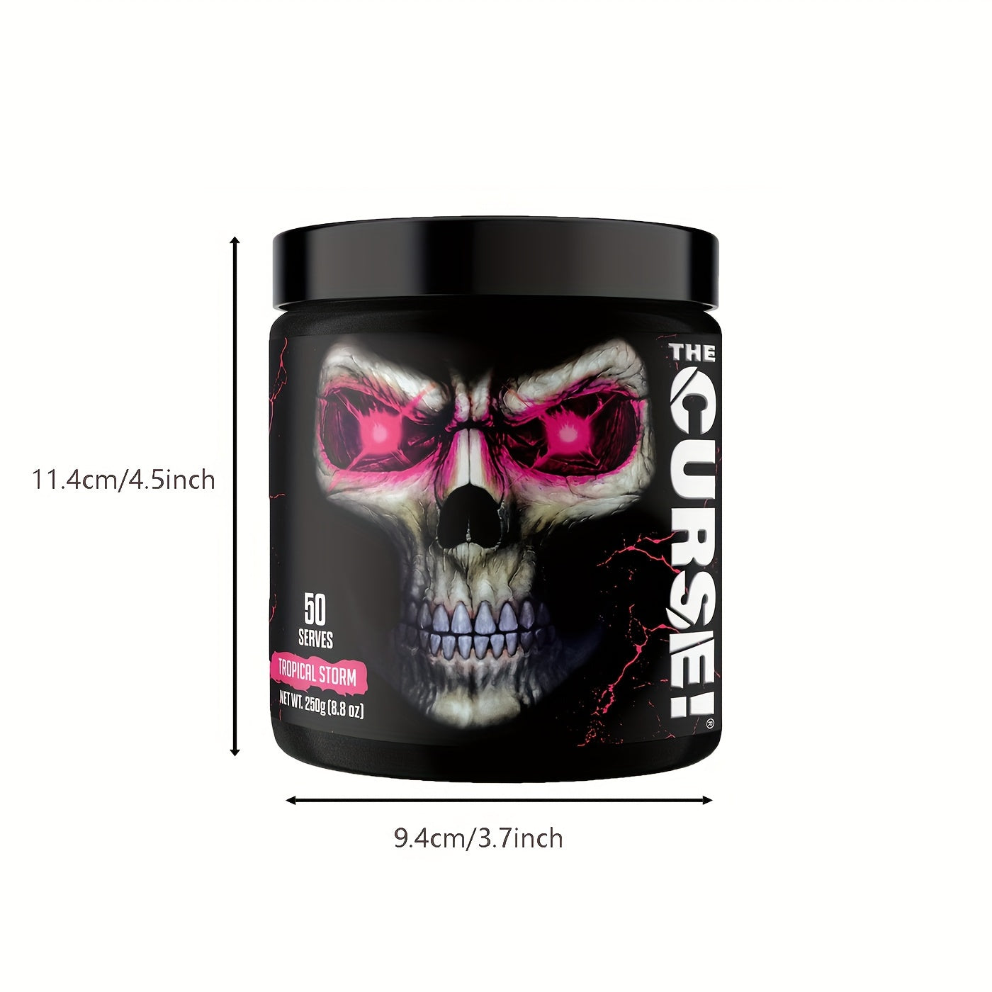 JNX SPORTS The Curse!Powder 50 Servings | Boost Strength, Energy + Focus for Men & Women, Tropical Storm