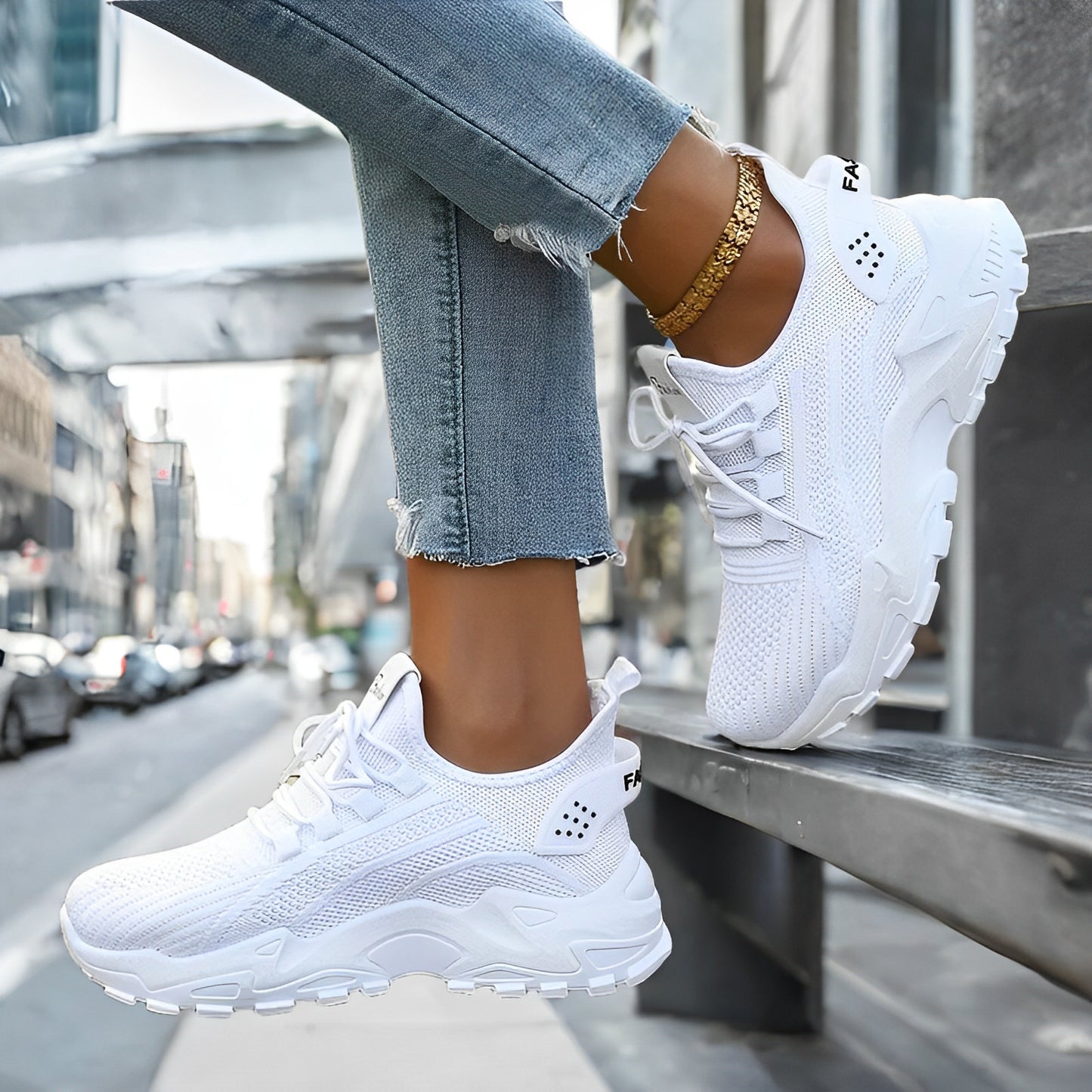Women'S Lightweight Athletic Shoes - Breathable Knit Running Sneakers, Soft Sole Low-Cut Design for All Seasons