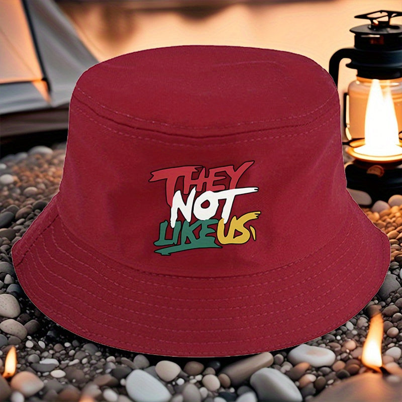 THEY NOT LIKEUS Graphic Print Bucket Hat - Lightweight Adjustable Snapback, All-Season Casual Outdoor Hat with Multi-Color Options, Machine Washable