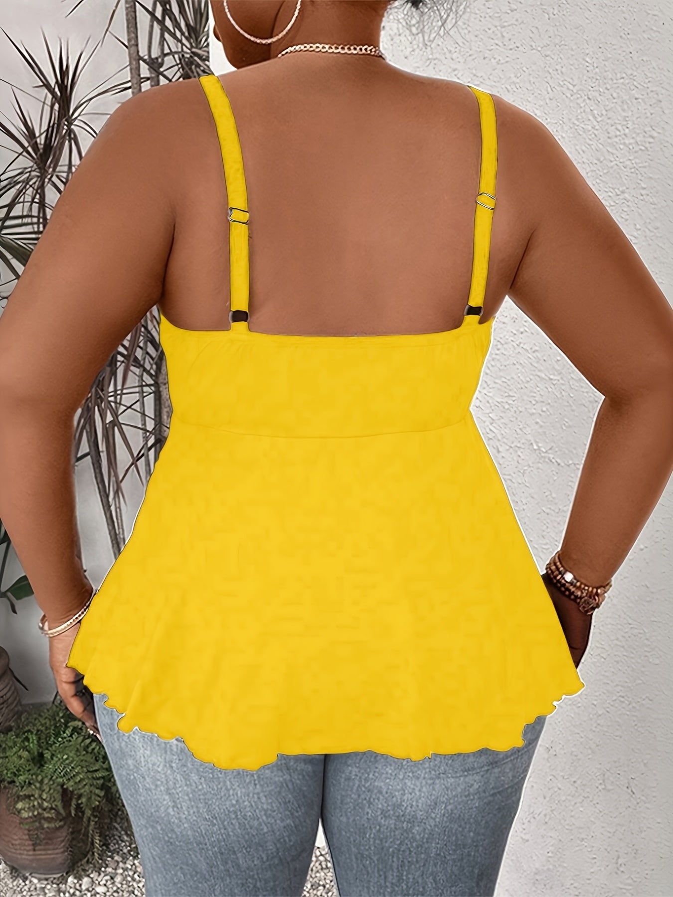 Plus Size, Plus Size Womens Sexy Strappy Square Neck Vest Tank Shirt Cami Party Top Blouse Oversized