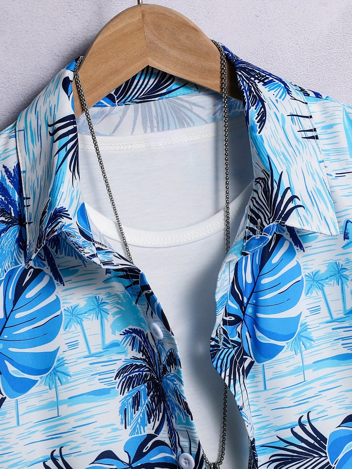 2pcs Boys' Coconut Tree Print Short Sleeve Shirt and Shorts Set, Comfortable Summer Casual and Outdoor Wear, Perfect for Outdoor