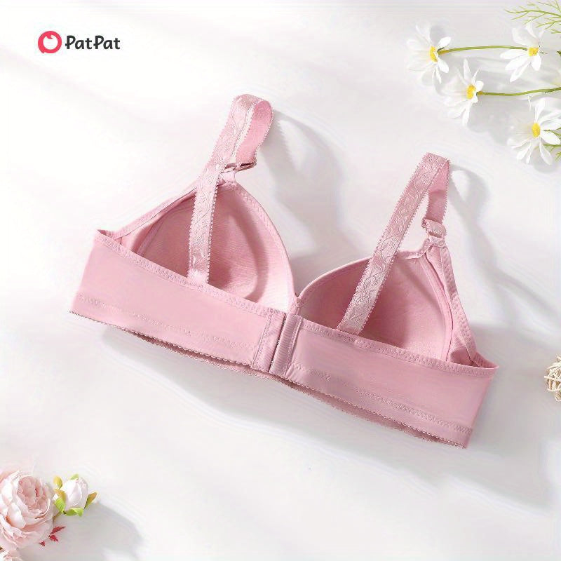 Patpat Women's 4-Pack Lace Wireless Bra - Sexy & Comfortable Soft Seamless Underwear for Casual Attire, Breathable & Affordable, Sizes S-XXL