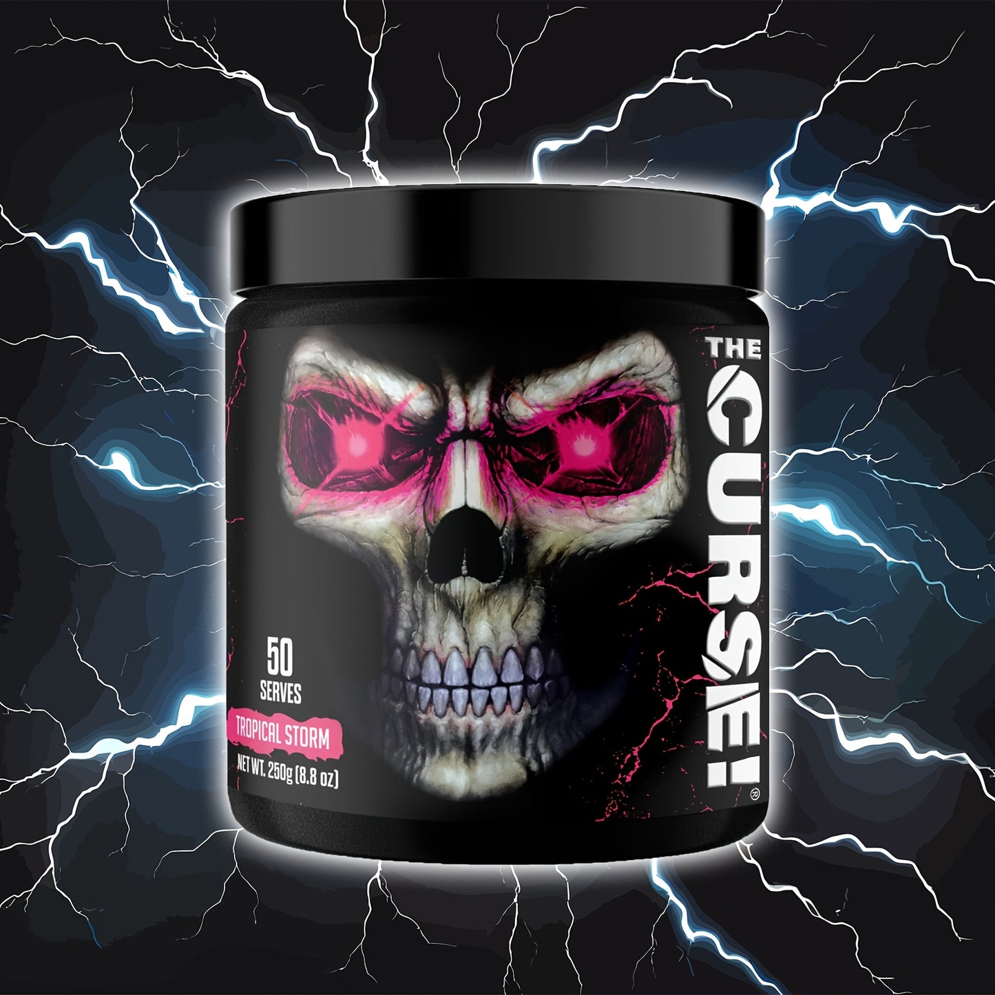 JNX SPORTS The Curse!Powder 50 Servings | Boost Strength, Energy + Focus for Men & Women, Tropical Storm