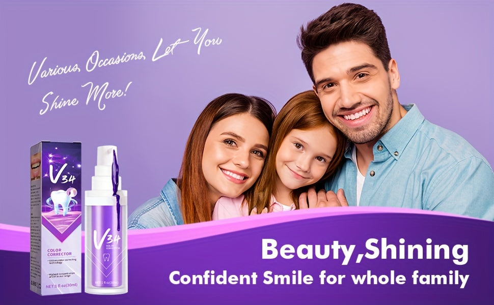 Magic Of Color Wheel Toothpaste - 1PCS Purple Toothpaste For A Brighter Smile And Whiter Teeth - 1fl Oz/30 Ml