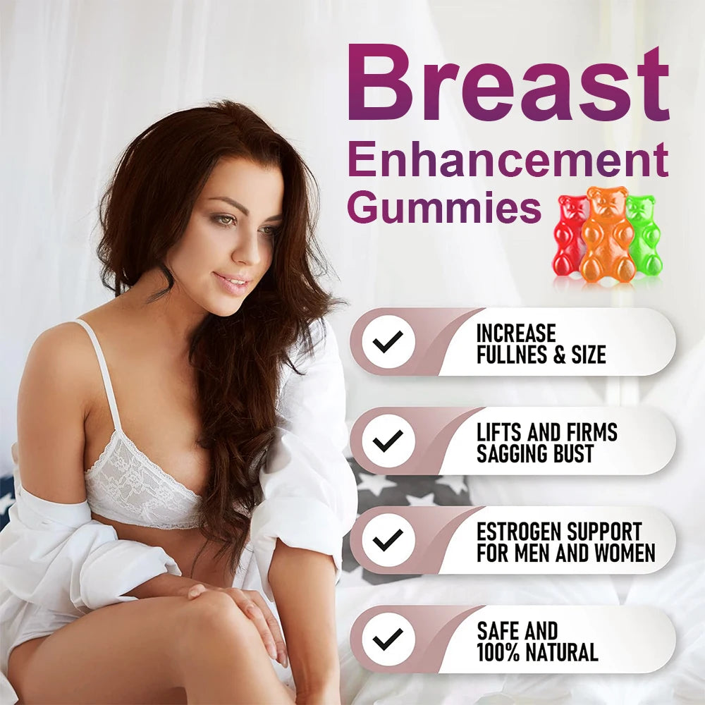 Women Support Gummies, Nourish And Firm, Plump And Firm, Enhancement Gummies Shape Your Curves, Women's Fitness - 60 Gummies
