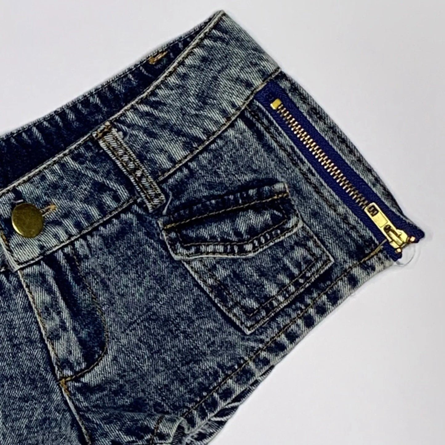 Retro Ripped Shorts Womens' Side Slit Denim Trouser Summer Denim Pants Button Pockets High Waisted Shorts Stylish Slacks