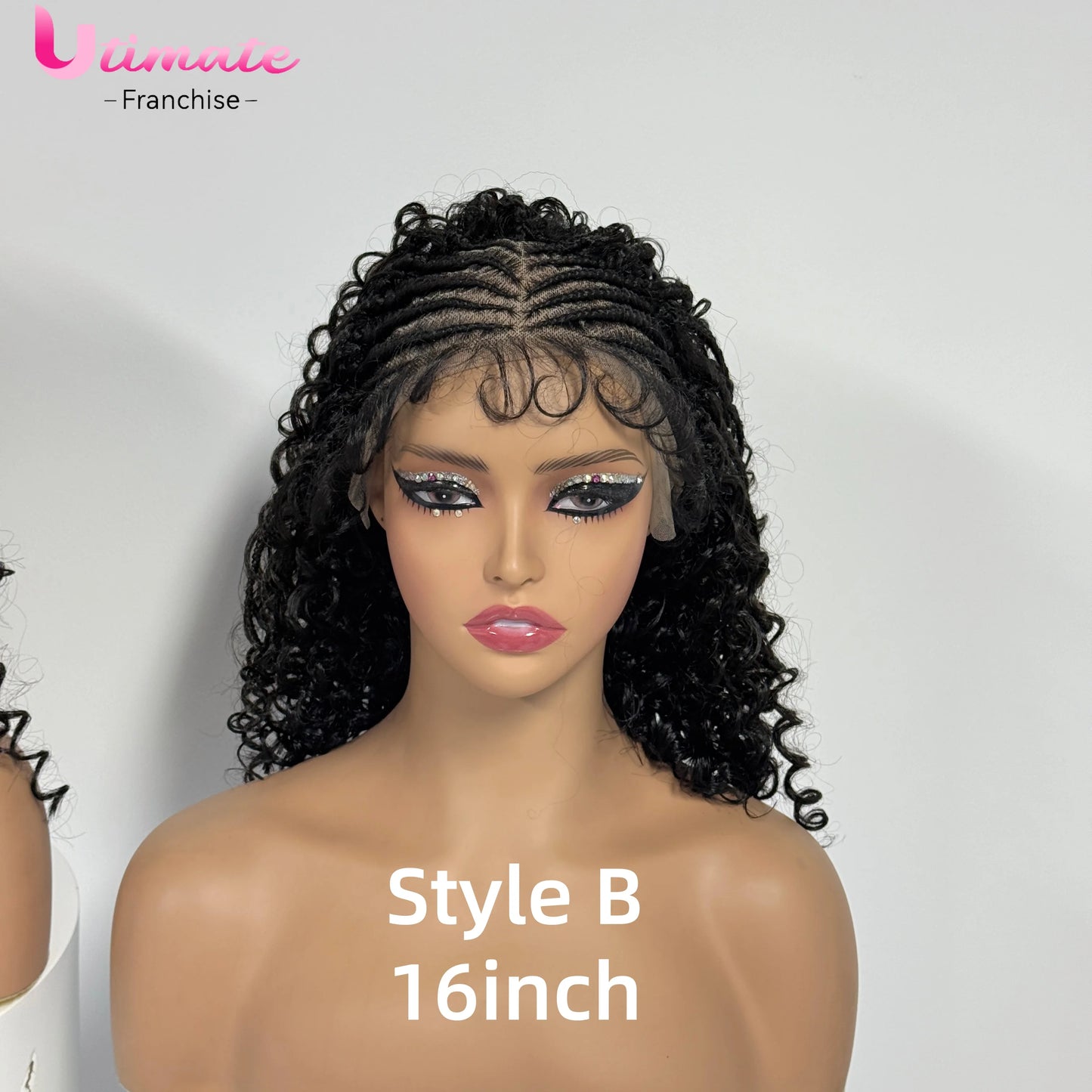 Lemondate Braids Short Bob Braided Wigs Synthetic 13x4 Lace Frontal Knotless Braided Wigs for Black Women