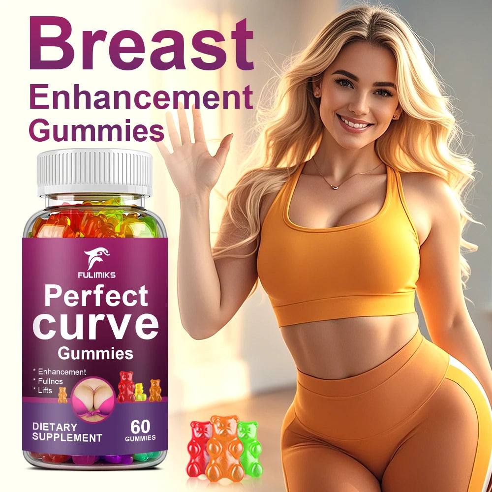 Women Support Gummies, Nourish And Firm, Plump And Firm, Enhancement Gummies Shape Your Curves, Women's Fitness - 60 Gummies