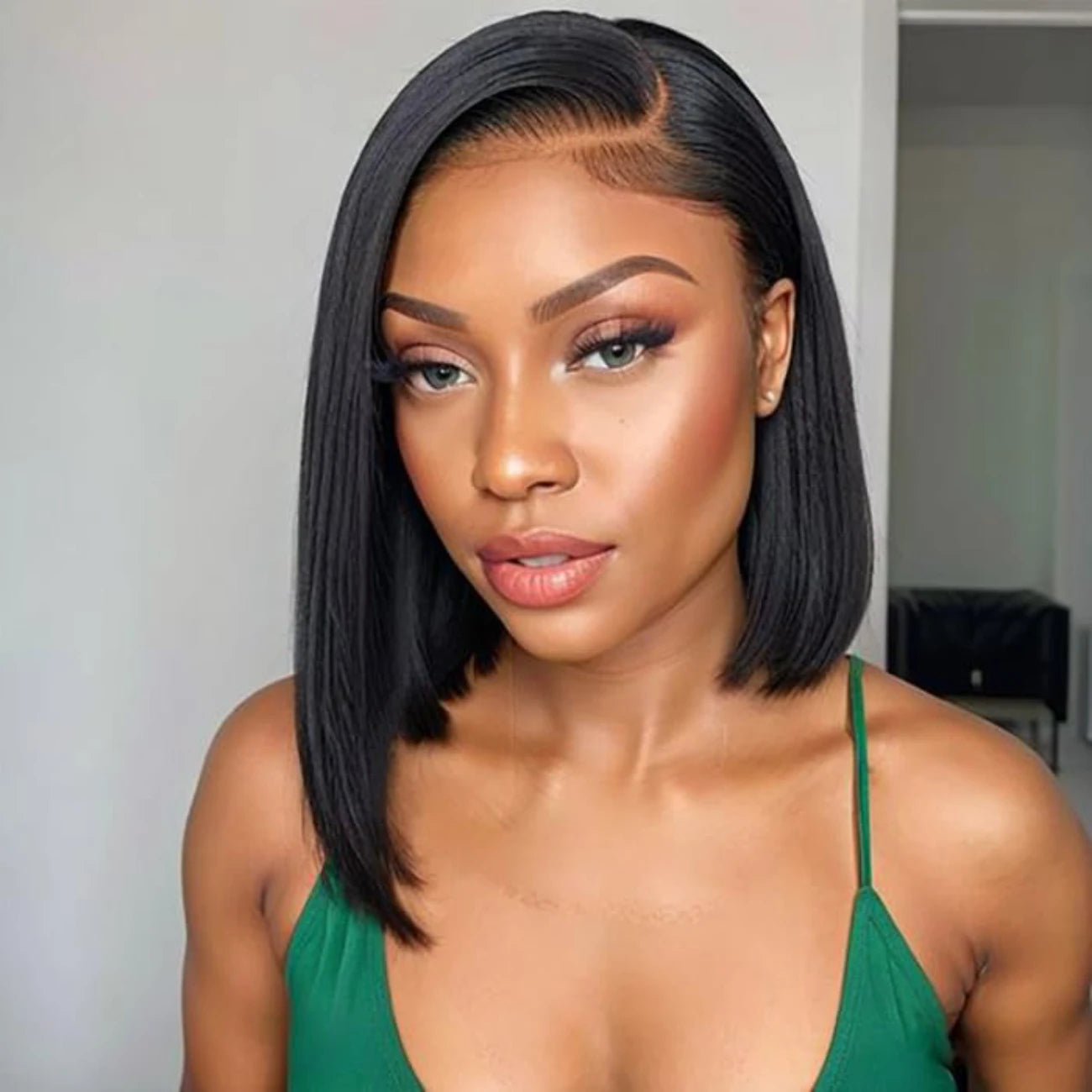 Bob Wig Human Hair 13x4 HD Lace Front Wigs Human Hair Pre Plucked Bob Wig for Women Glueless with Baby Hair Straight Short Wigs Natural Black 99J Burgundy Chocolate Brown 613 blonde