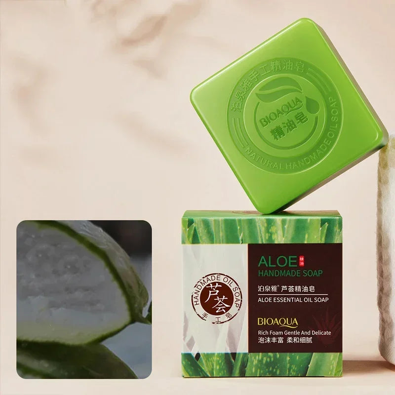Bamboo Charcoal Handmade Essential oil Soap Deep Cleansing Oil Control Blackhead Remover Skin Moisturizing Face Wash Hair Bath