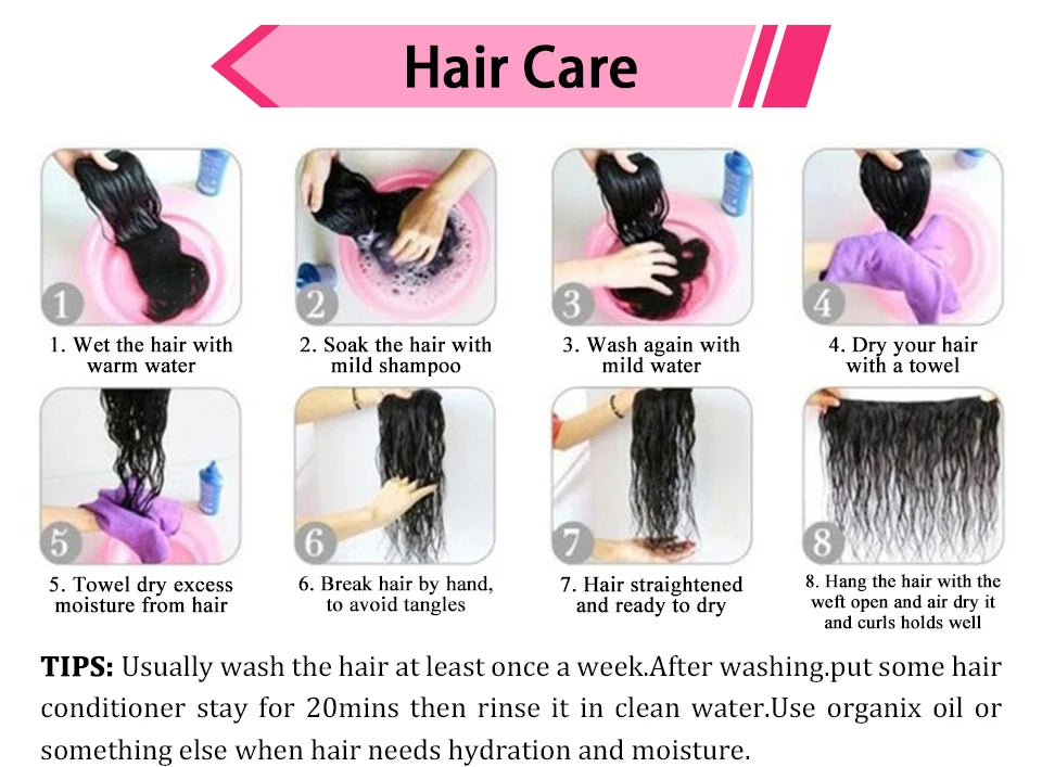 Alibele Pre-Braided Wig 13x6 Full Lace Frontal Human Hair Wigs Water Wave 13x6 200% Density Water Wave Wig Natural Black Color