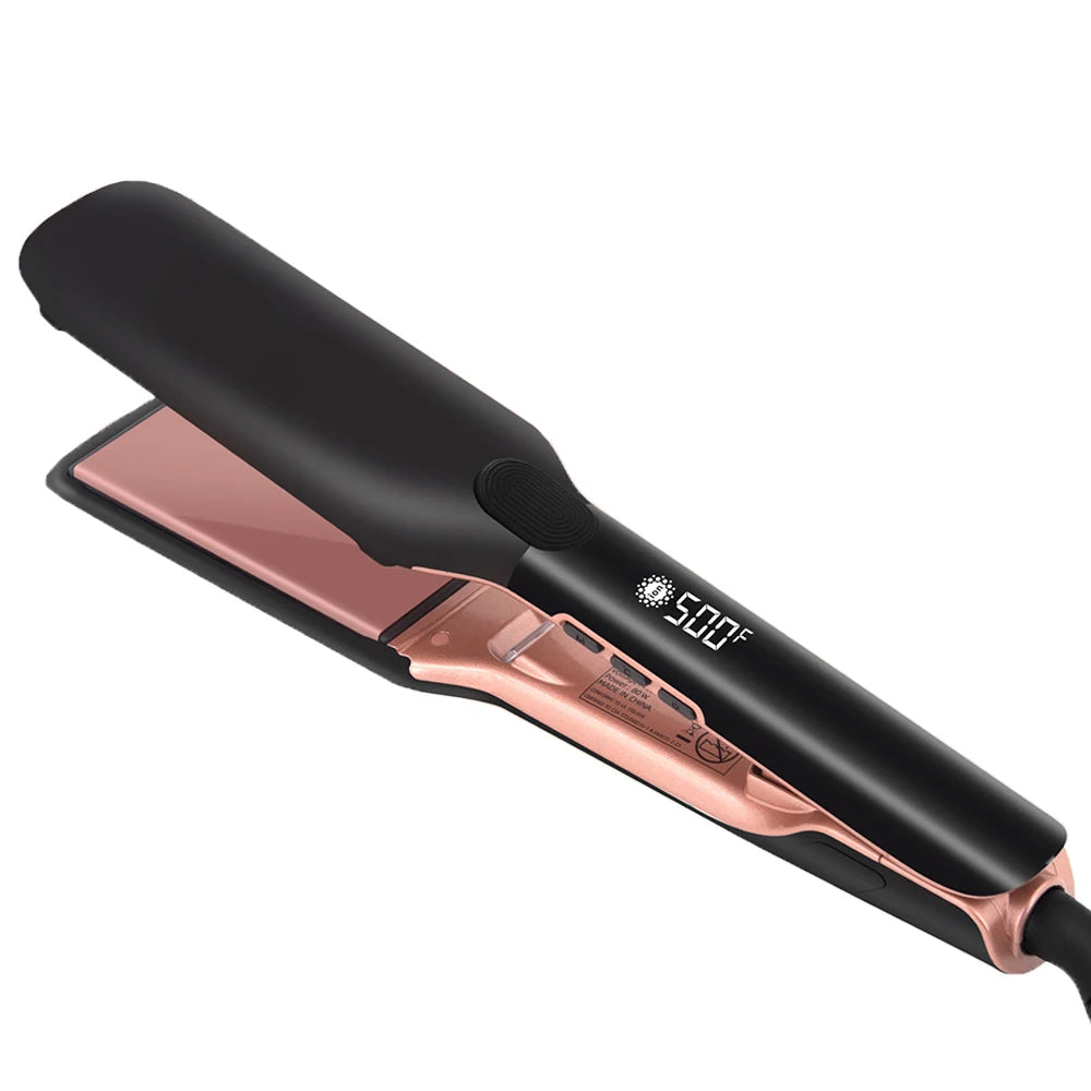 Hair Straightener 500°F Plasma Hair Flat Irons Ceramic Coating Plate Professional Salon Tool Smooth Frizz Dual Voltage