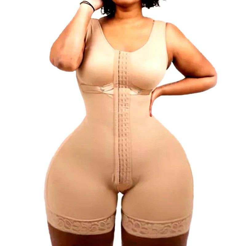 Fajas Colombianas Girdle High Compression Bodysuits Shapewear Slimming Waist Trainer Post Surgery Corset Butt Lifter Body Shaper