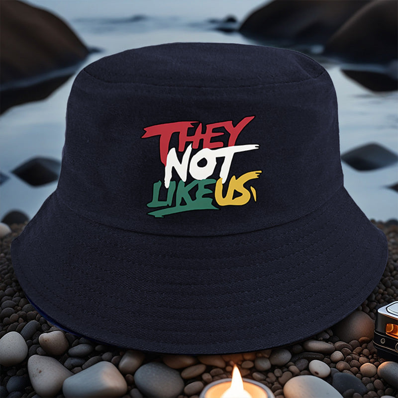 THEY NOT LIKEUS Graphic Print Bucket Hat - Lightweight Adjustable Snapback, All-Season Casual Outdoor Hat with Multi-Color Options, Machine Washable