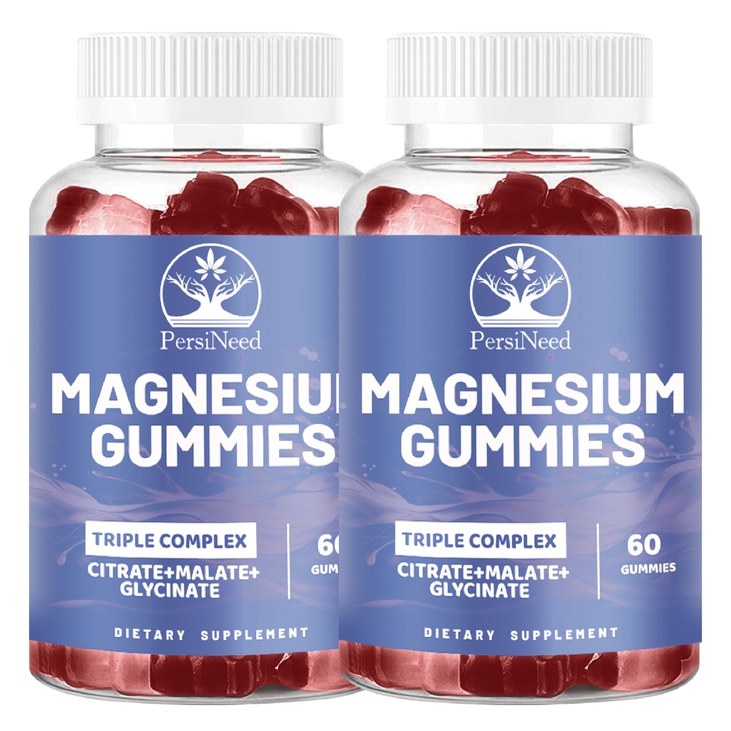 1 Bottle Black Seed Oil & Magnesium Gummies, 1000mg Each, Honey Extract, Sodium, Turkey Tail Mushroom, Triple Complex (Citrate, Malate, Glycinate), Salmon-Free, for Men & Women