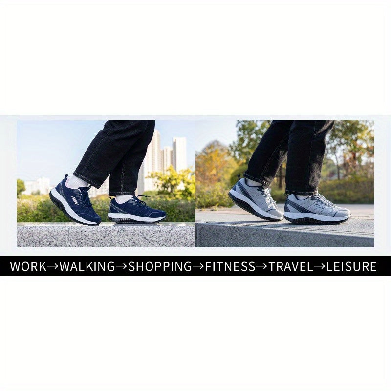 Women'S Lightweight Mesh Casual Sports Shoes - Breathable, Lace-Up Running Shoes, Comfortable Rubber Soles, Fashionable Solid-Color Casual Walking Shoes