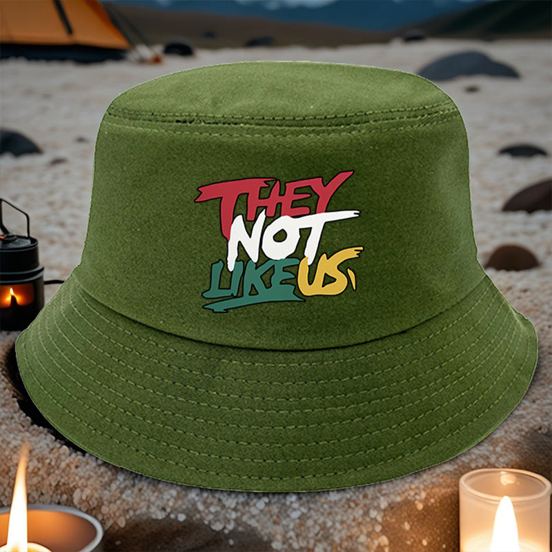 THEY NOT LIKEUS Graphic Print Bucket Hat - Lightweight Adjustable Snapback, All-Season Casual Outdoor Hat with Multi-Color Options, Machine Washable
