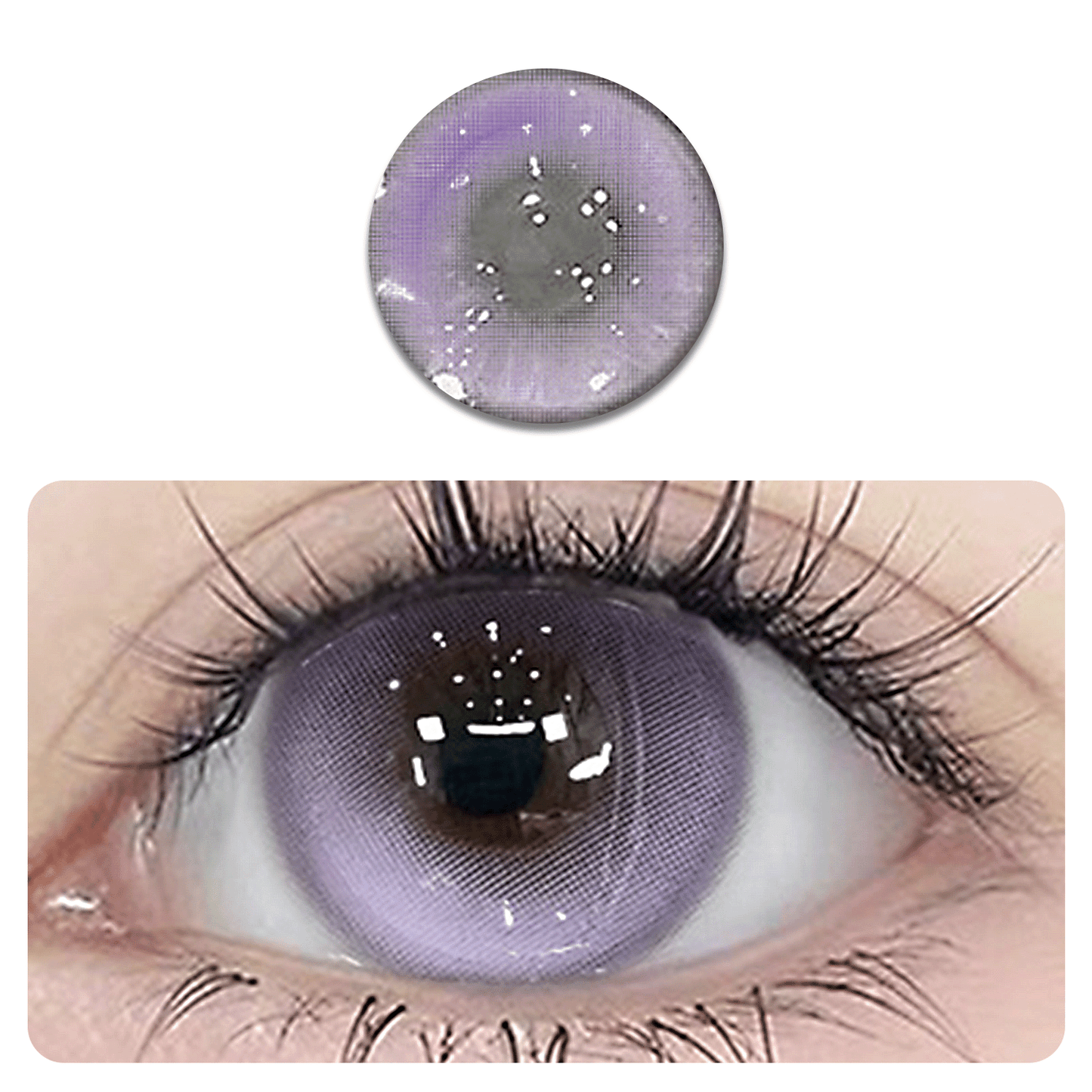 A Pair of Two Pastel-tinted Lenses - Non-glasses, Semi-rimless Square Frames, Lightweight and Durable, Suitable for Everyday and Special Occasions - Compatible with Most Glasses - Women's Fashion Eyewear Accessories, Hallowee