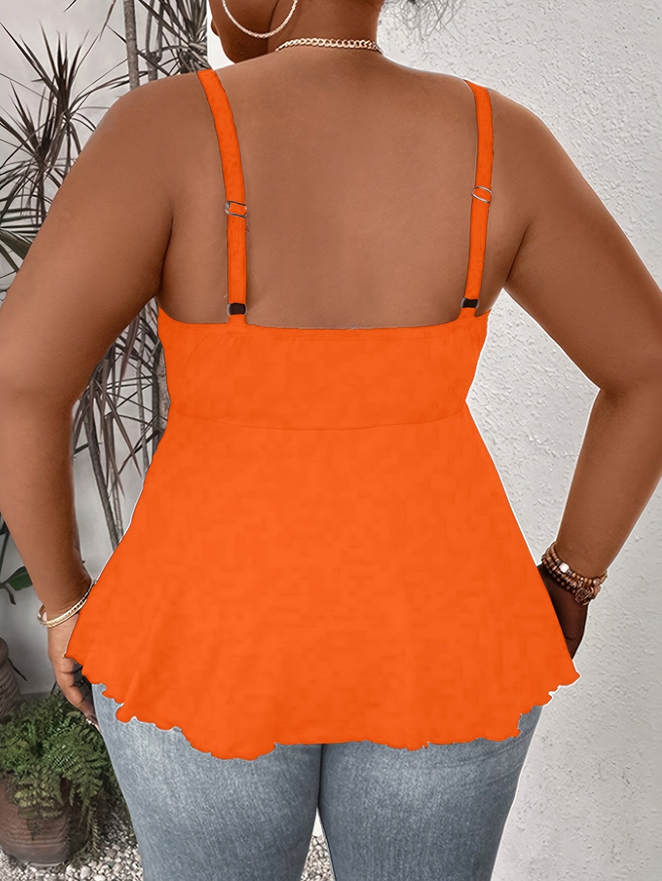 Plus Size, Plus Size Womens Sexy Strappy Square Neck Vest Tank Shirt Cami Party Top Blouse Oversized