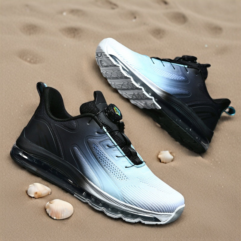 Women' S Men' S Running Shoes, Fashionable Sports Shoes, Rotating Buckle Anti Slip Training Sports Shoes
