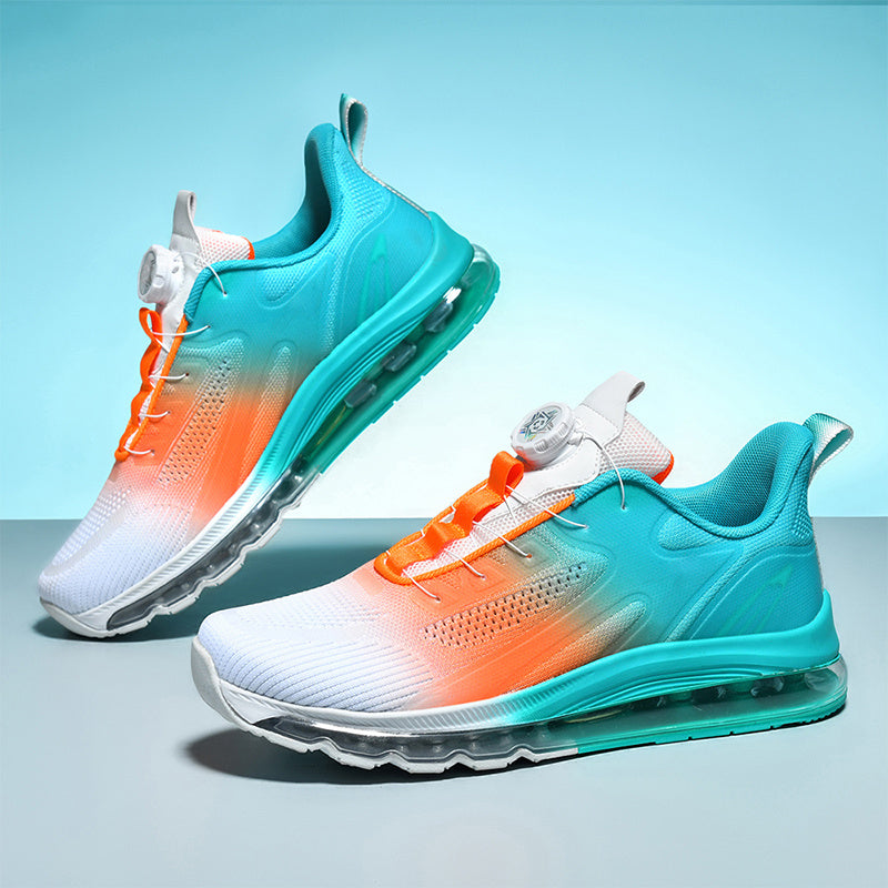 Women' S Men' S Running Shoes, Fashionable Sports Shoes, Rotating Buckle Anti Slip Training Sports Shoes