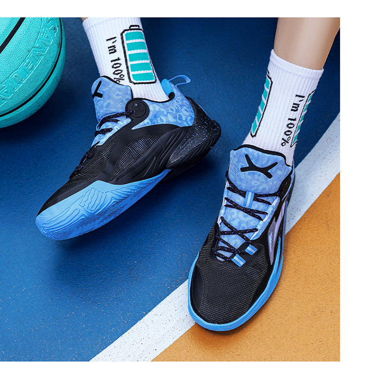 Phantom Cherry Blossom 2025 Men's & Women's Mid-Top Basketball Shoes - Breathable Shock-Absorbing Training Sneakers with Anti-Slip Rubber Sole, Wear-Resistant PU/Fabric Upper for Spring Summer Sports, High Top Sneakers, Shock