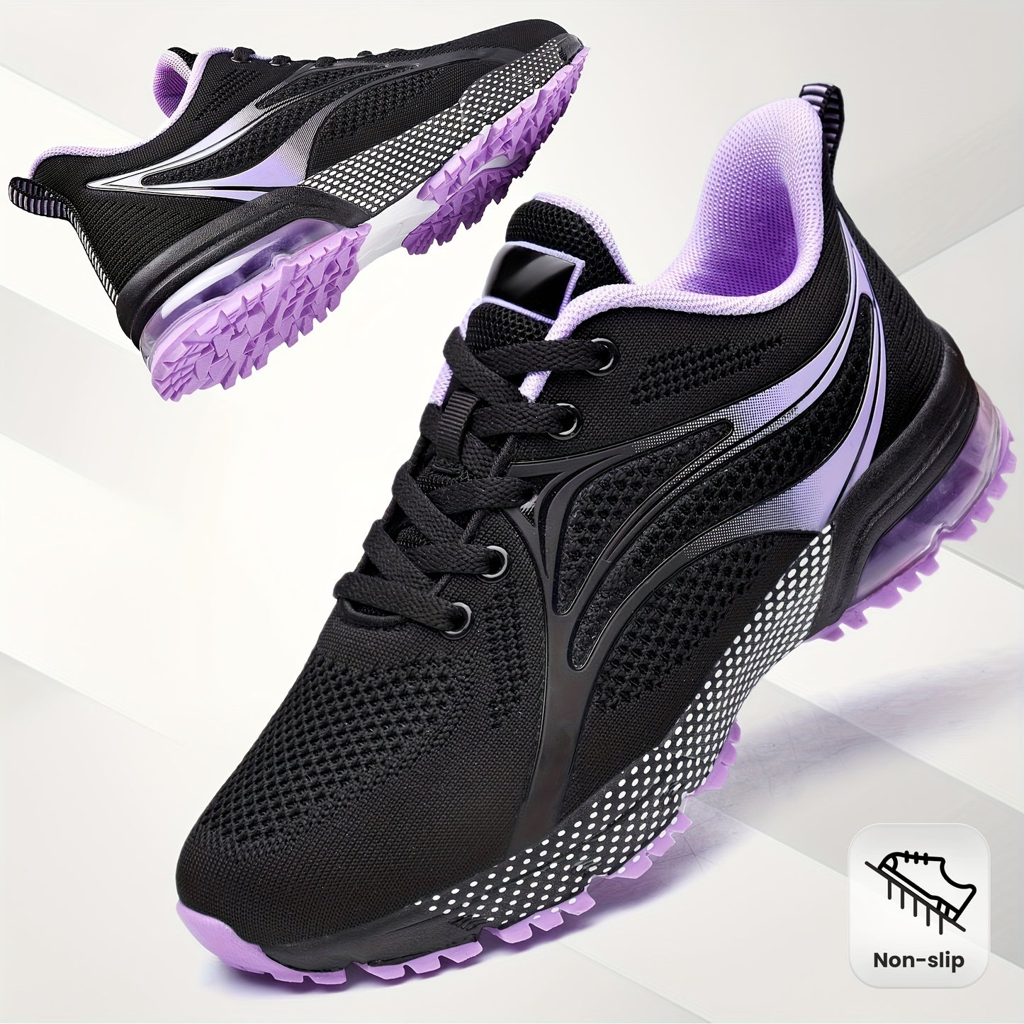 Womens Air Running Shoes Non Slip Womens Tennis Shoes Womens Walking Shoes Mesh Air Cushion Sneakers For Gym Workout Sports